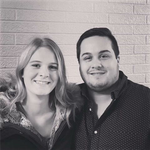 A picture of Clayton and his wife
